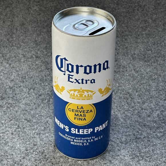 SWAG Corona Extra Blue Beer Piggy Bank / Coin Vault Bank Storage Canister 8” T - Picture 1 of 4